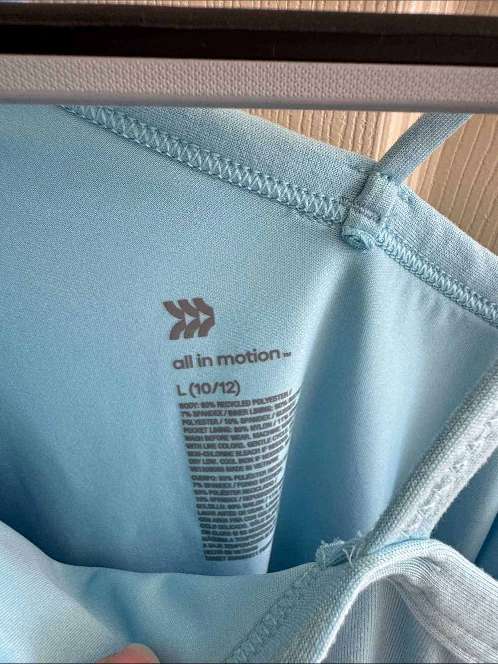 all in motion Sky Blue One-Shoulder Knit Dress